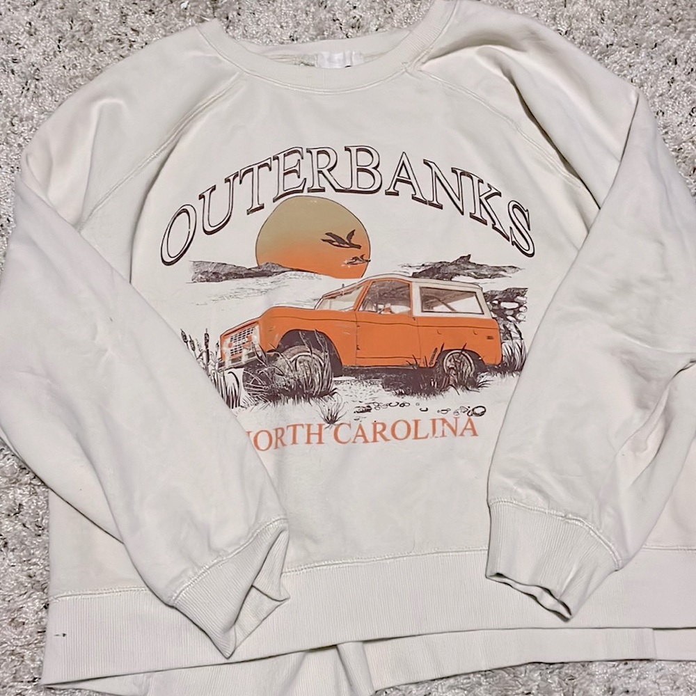 Cropped Altar’d State Outer banks oversized crewneck